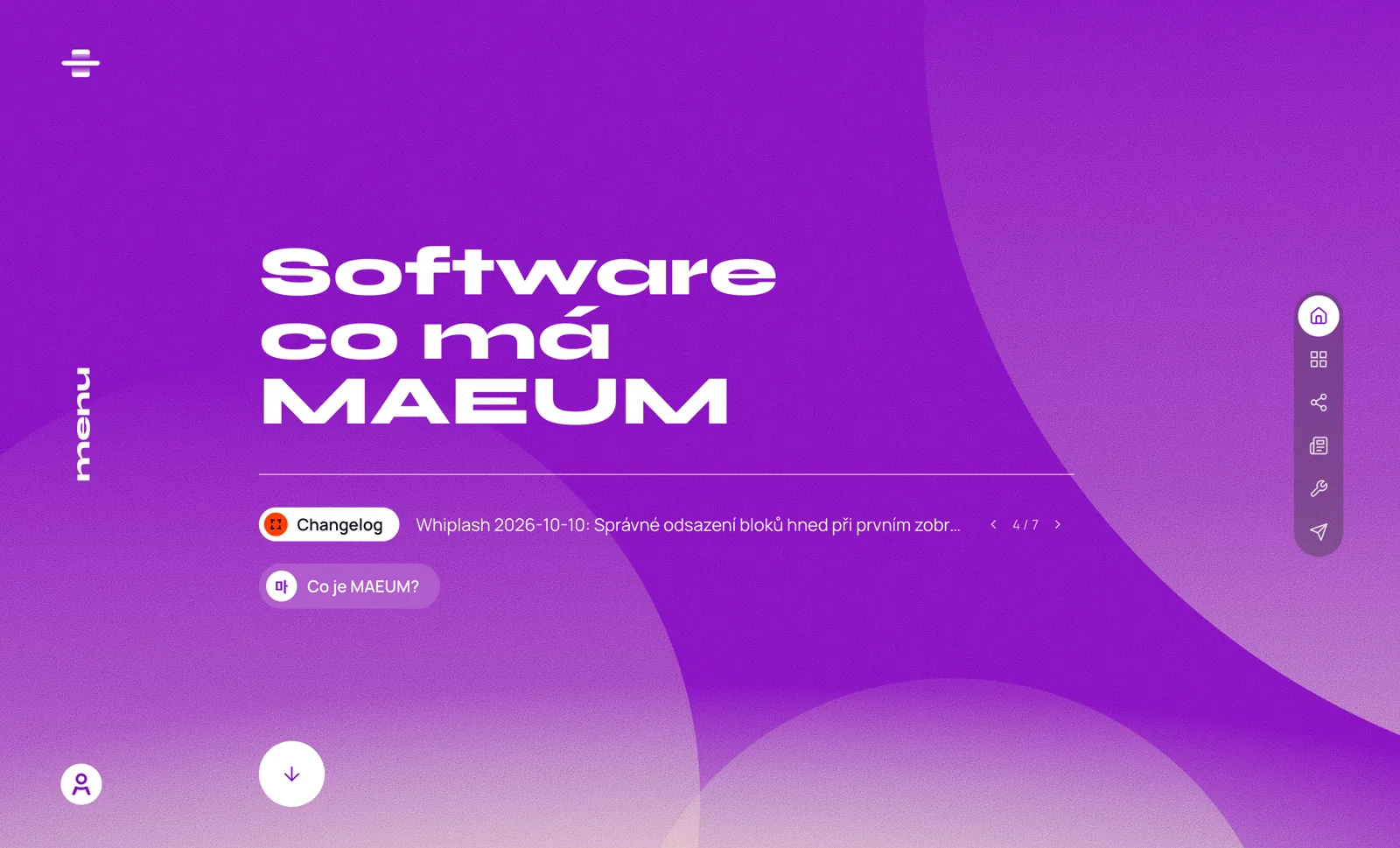 Náhled webu MAEUM
